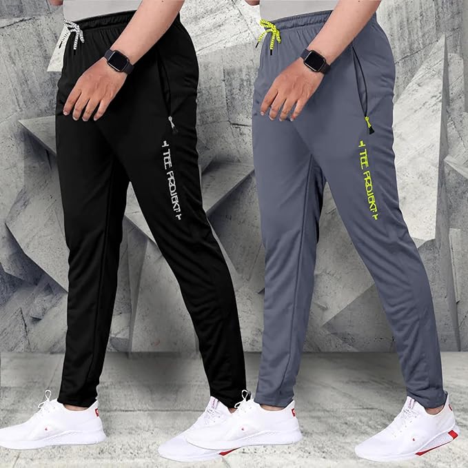 Combo Track Pant with Lycra Elastic Jogger Suitable for Active Wear, Jogger Yoga Wear, Sports