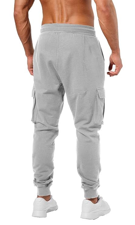 Men's Cotton Solid Men Stylish Cargo Track Pants