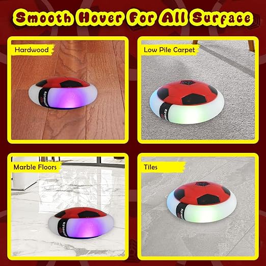 Rechargeable Hover Football Indoor Game for Kids Toys for Boys Birthday Gift