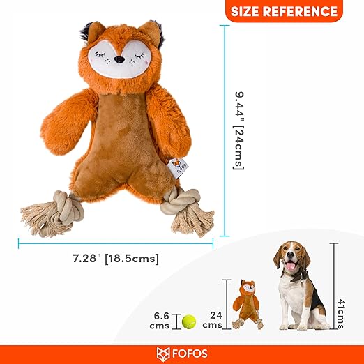 Rope Leg Plush Bear Soft Squeaky Plush Dog Toy