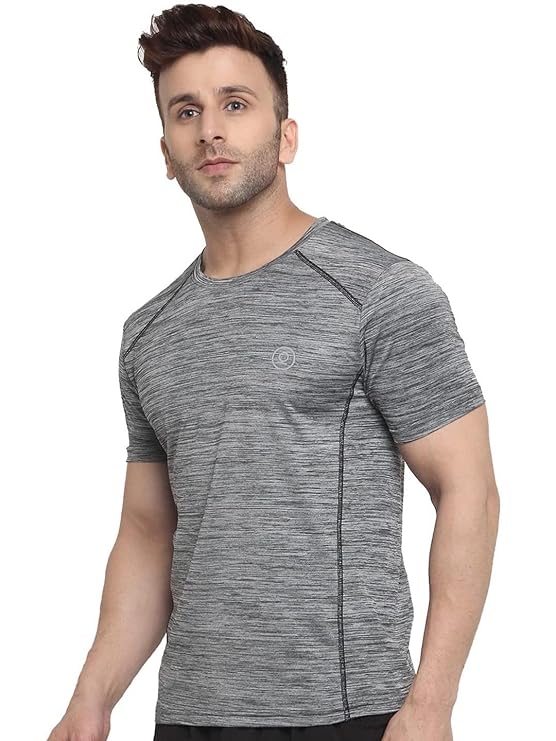 Men's Round Neck Regular Dry Fit Gym Sports Regular Fit T-Shirt