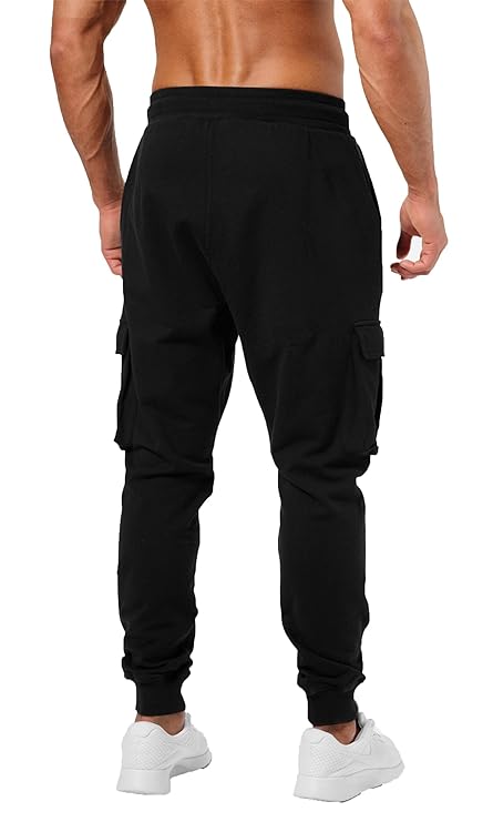 Men's Cotton Solid Men Stylish Cargo Track Pants