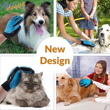 Pet Hair Remover Handbursh-Gentle Pet Glove Brush-Deshedding Glove