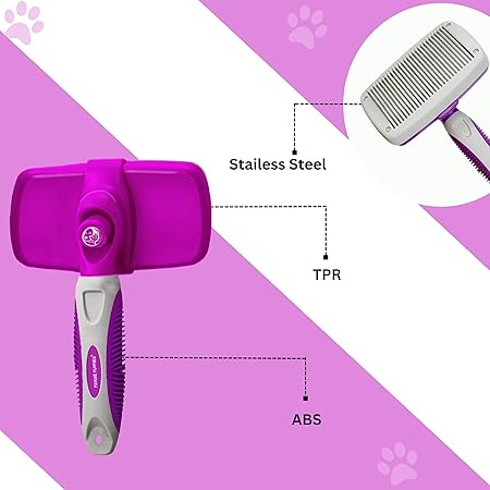 Puppies Pet Grooming Slicker Brush for Puppies, Dogs, and Cats