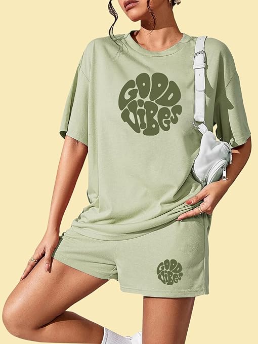 Women's Cotton Printed Night Suit Set of Top & Shorts