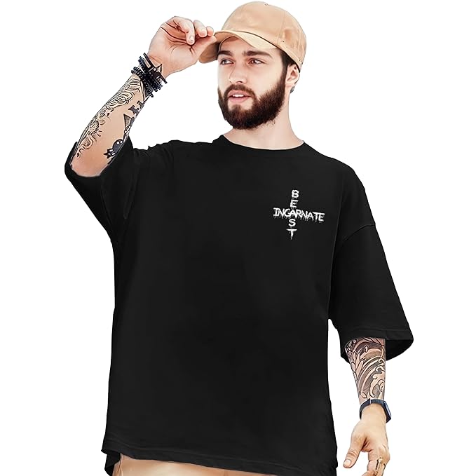 Mens Oversized Graphic Printed Tshirt