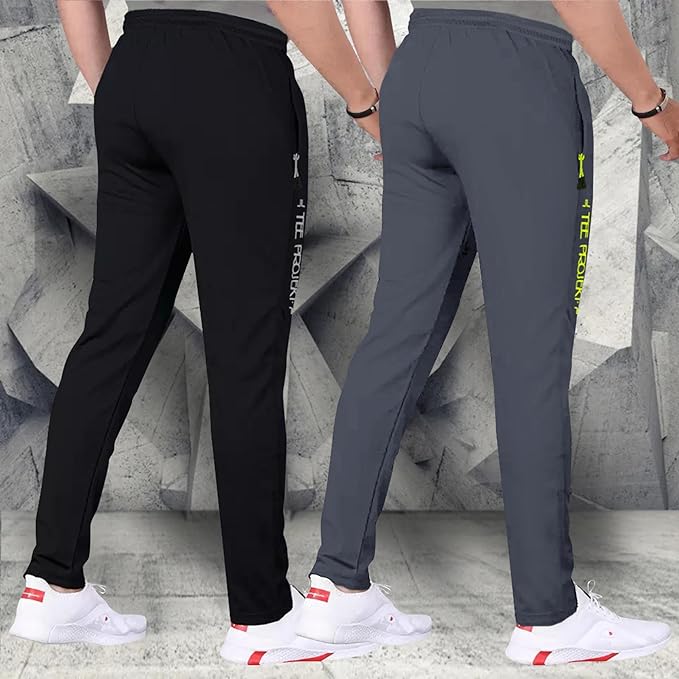 Combo Track Pant with Lycra Elastic Jogger Suitable for Active Wear, Jogger Yoga Wear, Sports