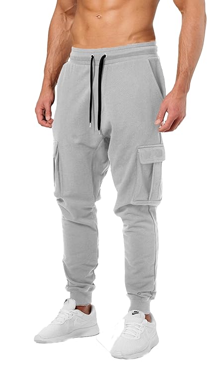 Men's Cotton Solid Men Stylish Cargo Track Pants