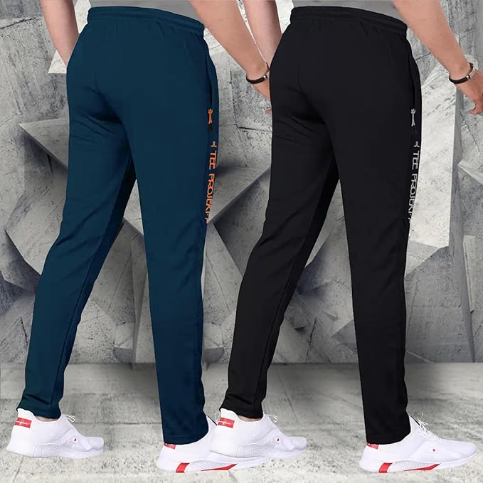 Combo Track Pant with Lycra Elastic Jogger Suitable for Active Wear, Jogger Yoga Wear, Sports