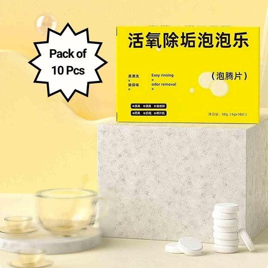 Active Oxygen Descaling Scale Remover,Kitchen Tablets (10 Pcs)