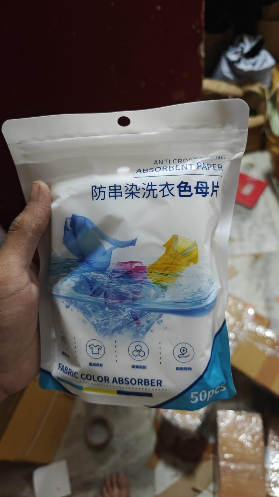 Fabric Clothes Color Absorb Paper for Washing Machin