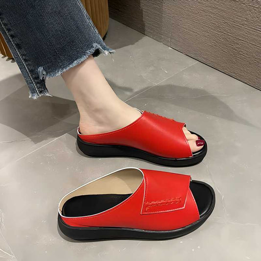 Flat Sandals for Women Fashion Breathable Summer Slip-On