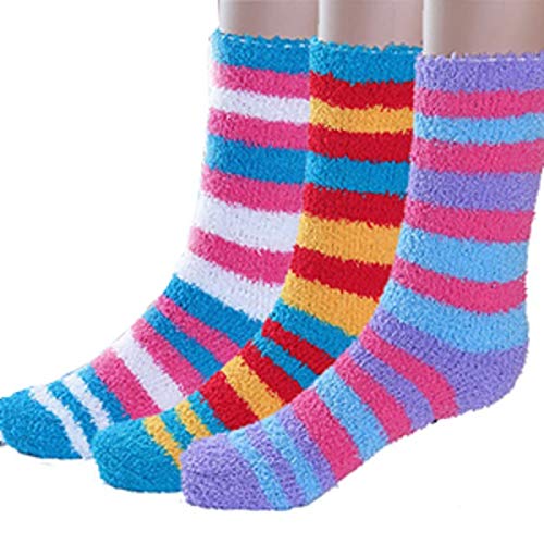 Soft & Cozy Ladies Women Girls Fuzzy Socks Winter Warm Feather Socks