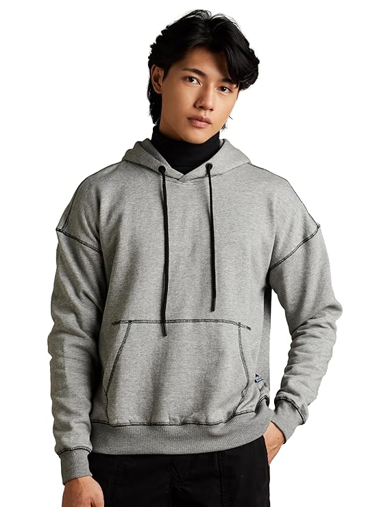 Men's Cotton Rich Heavy Weight Hooded Sweatshirt