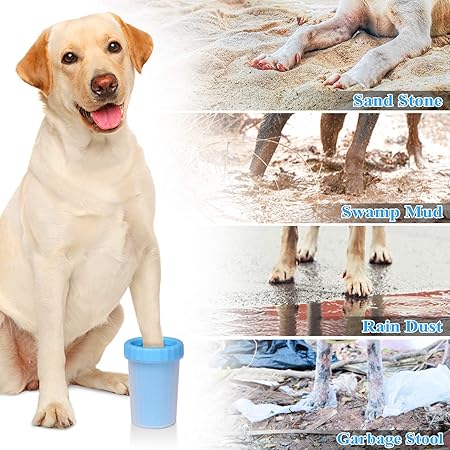 Pet Paw Cleaner Portable Dog Paw Washer with Soft Silicone Bristles for Quickly Cleaning Pets Muddy Feet Color May Vary Paw Cleaner