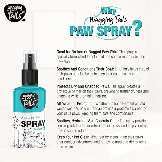 Daily Care Paw Spray- 100ml for Dirty, Dry, chapped and Muddy Paws