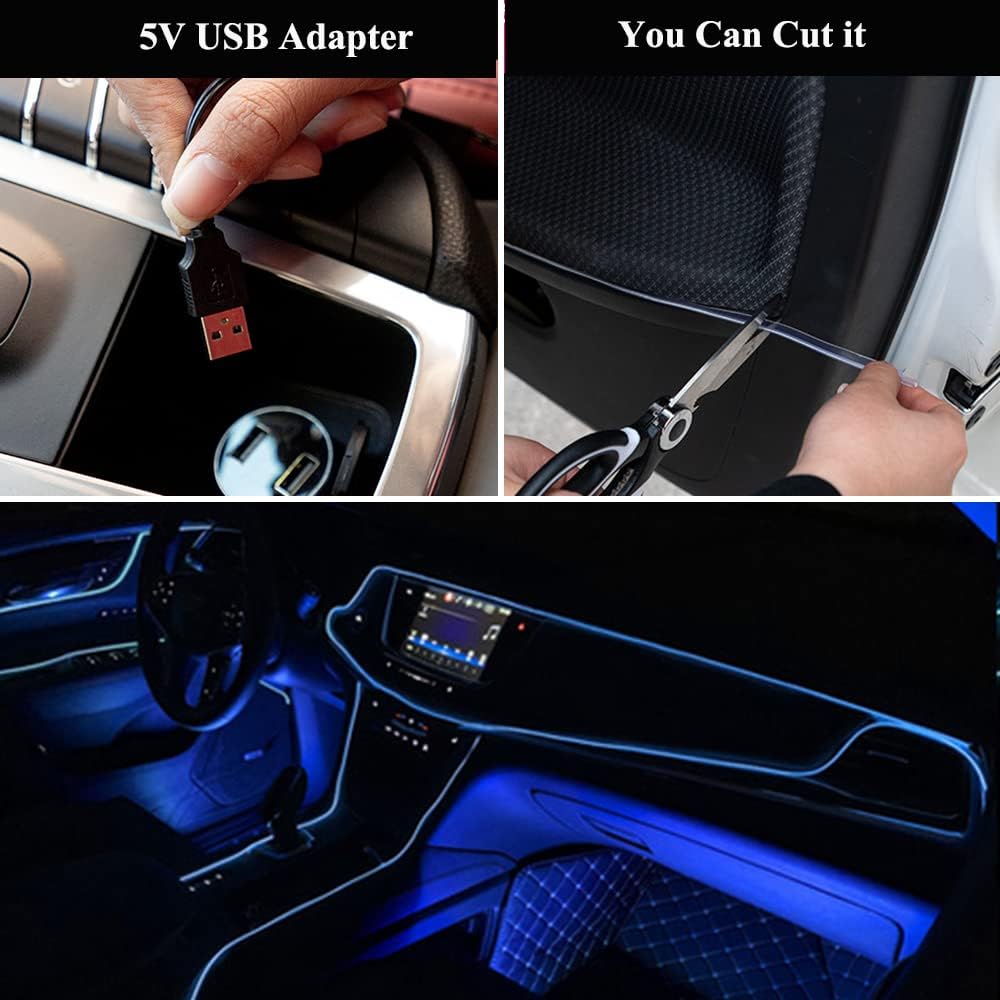 Ambient Lighting Atmosphere Car Led Interior Strip Light Sewing Edge Decoration