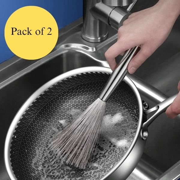 Steel Scrubbers for Cleaning Dishes ( pack of 2 )