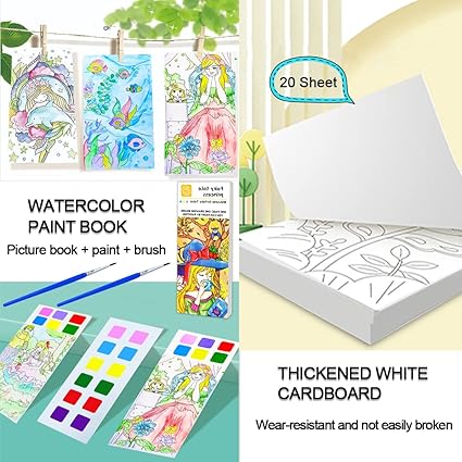 Watercolor Coloring Books