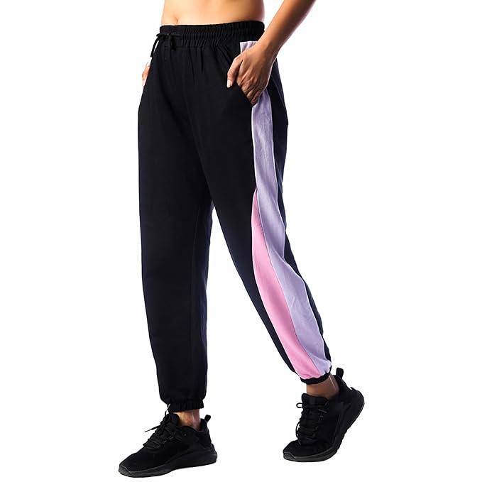 Women's Cotton Blend Regular Fit Joggers Women Track Pants