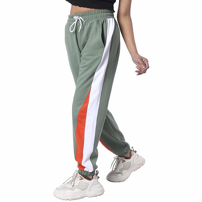 Women's Cotton Blend Regular Fit Joggers Women Track Pants