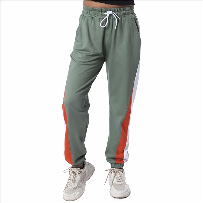 Women's Cotton Blend Regular Fit Joggers Women Track Pants