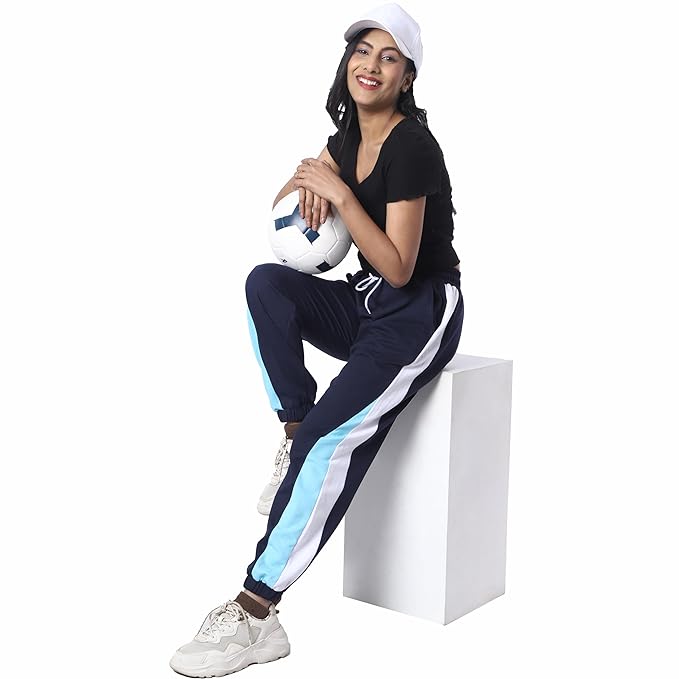 Women's Cotton Blend Regular Fit Joggers Women Track Pants