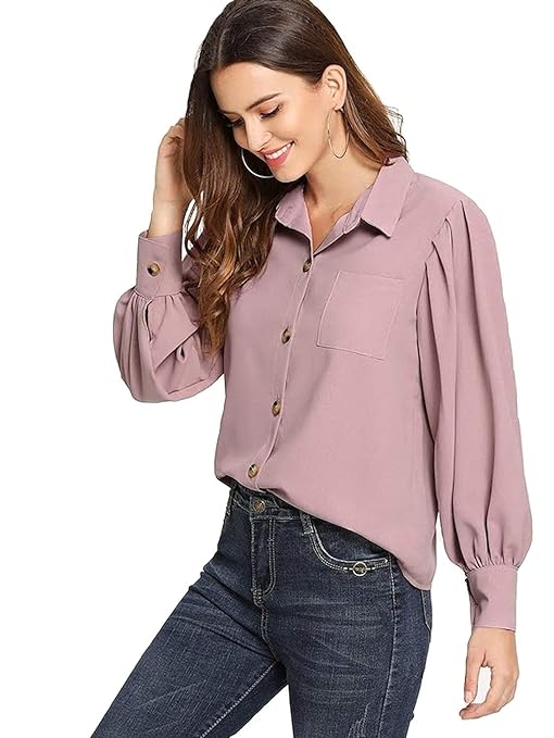 Women's Regular Fit Full Sleeve Formal/Casual Shirt