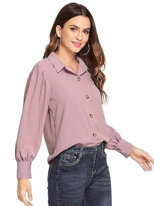 Women's Regular Fit Full Sleeve Formal/Casual Shirt