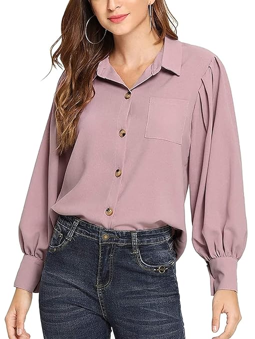 Women's Regular Fit Full Sleeve Formal/Casual Shirt