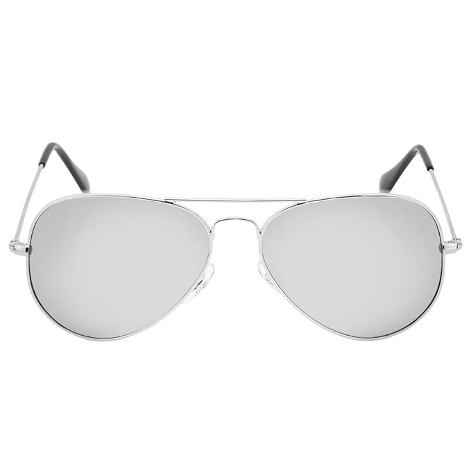 Silver Aviator Sunglasses