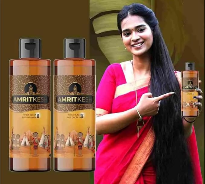 Amritkesh Tribal Black Hair Growth Oil 100ml (Pack of 2)