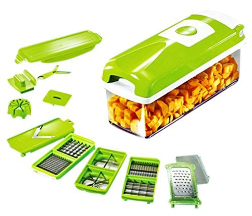 Awwalline 12 in 1 Fruit & Vegetable Graters, Slicer, Chipser, Dicer, Cutter Chopper