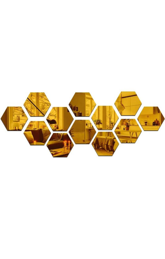 3D Hexagon Acrylic Mirror