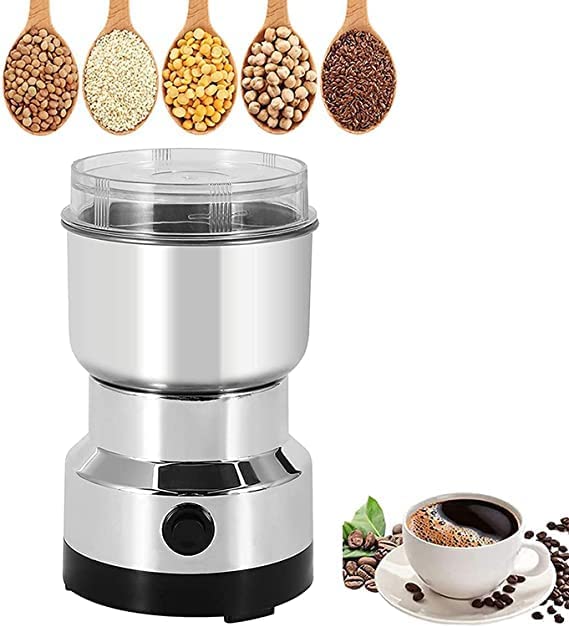 Food Grinder-Portable Coffee Bean Seasonings Spices Mill Powder Machine (Pack of 1, Assorted)