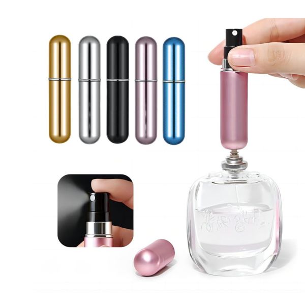 Mini Refillable Perfume Portable Atomizer Bottle Refillable Perfume Spray (5ml - pack of 5 )