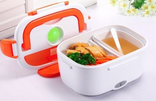 1Place Electric Heated Portable Food Warmer Lunch Box