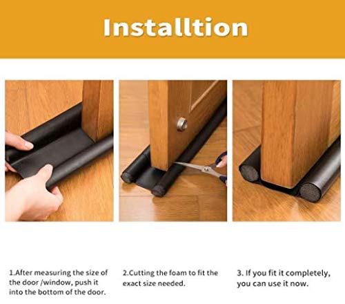 Door Bottom Sealing Strip Guard for Home(pack of 2)