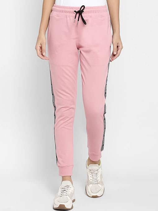 Women's Printed Taped Joggers Track Pant