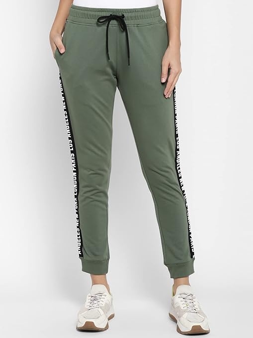 Women's Printed Taped Joggers Track Pant