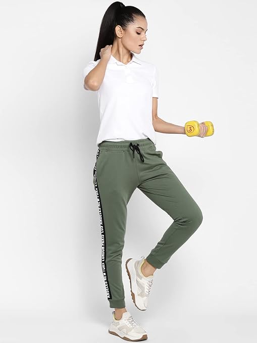 Women's Printed Taped Joggers Track Pant