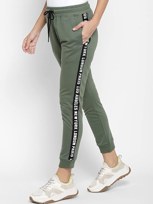 Women's Printed Taped Joggers Track Pant