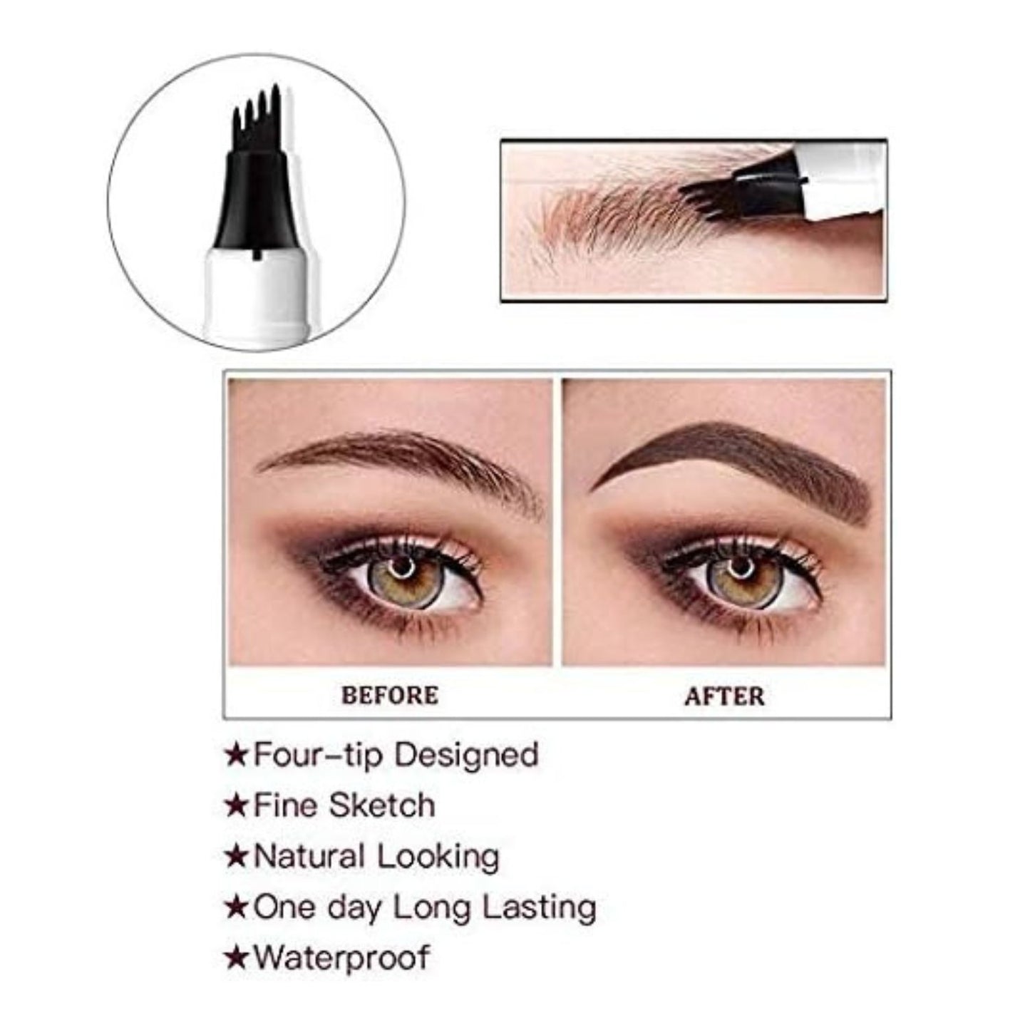 Microblading Tattoo Eyebrow Pen (Pack Of 2)