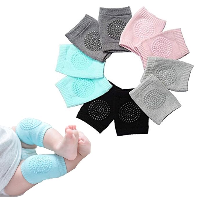 Baby Knee Pads for Leg Crawling, Elbow Protector, Stretchable Anti-Slip Padded