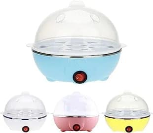 Egg Boiler Electric Automatic Off 7 Egg Poacher For Steaming Cooking Boiling