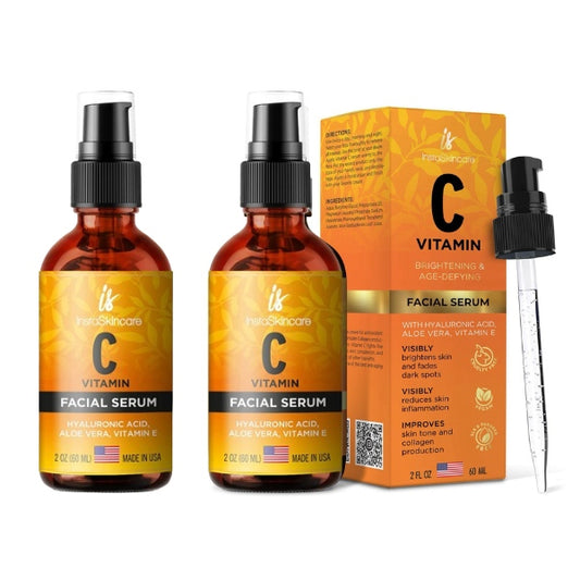 Vitamin C Serum for Face and Eyes with Hyaluronic Acid ( Pack of 2 )